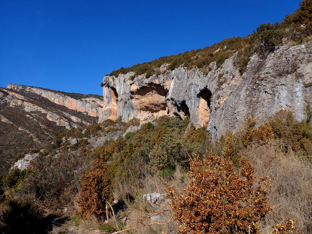 La faja donde se encuentra la Cueva Ventosa. Es la última La Cueva Ventosa